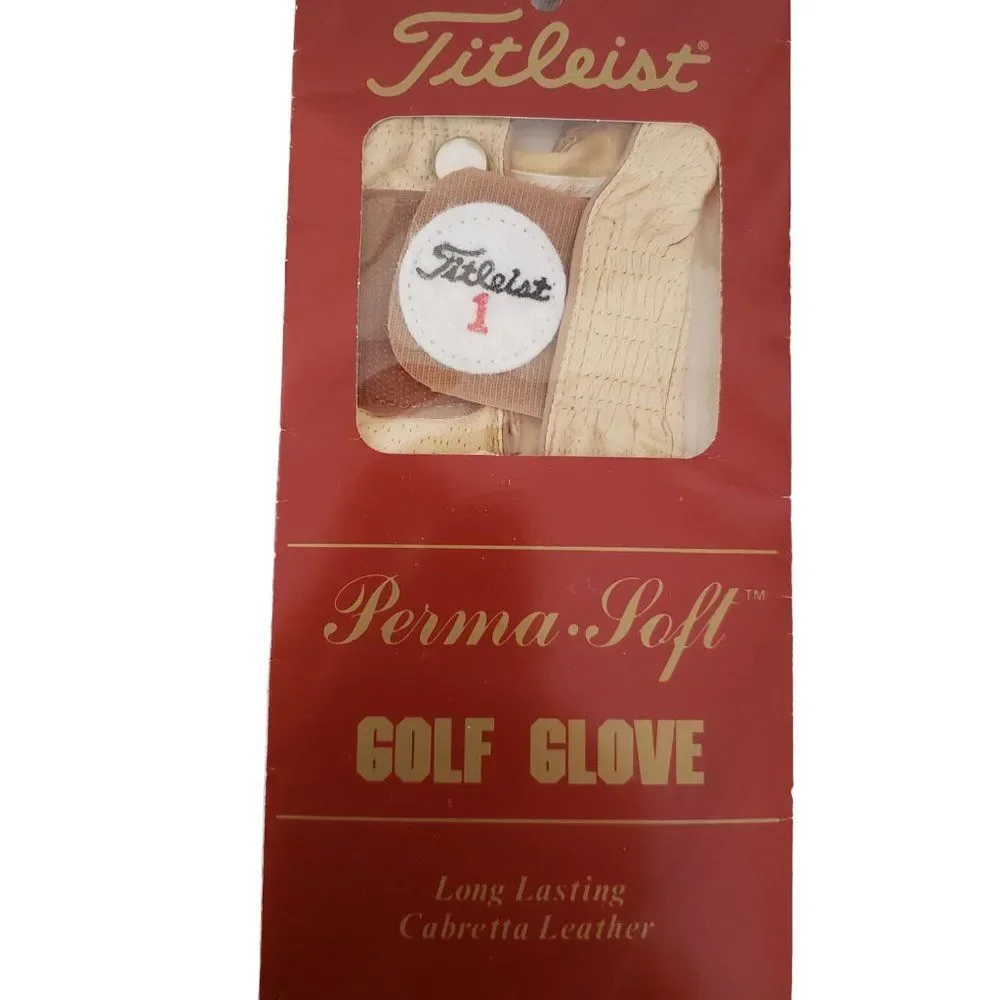Etonic Titleist Women's Golf Glove Left Medium Leather NEW Lot of 4 Vintage 90s